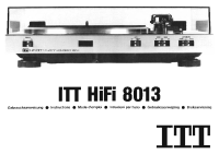 ITT Hifi-8013 - Owners Manual - Manual 